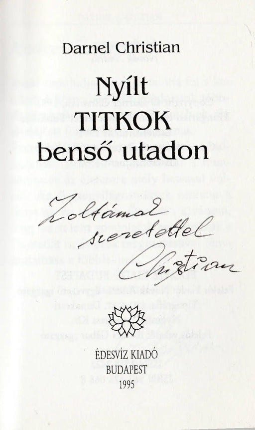 Nyílt titkok benső utadon - Oskola Antikvárium