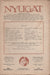 Nyugat 1925. XVIII. évfolyam 22. szám - Oskola Antikvárium