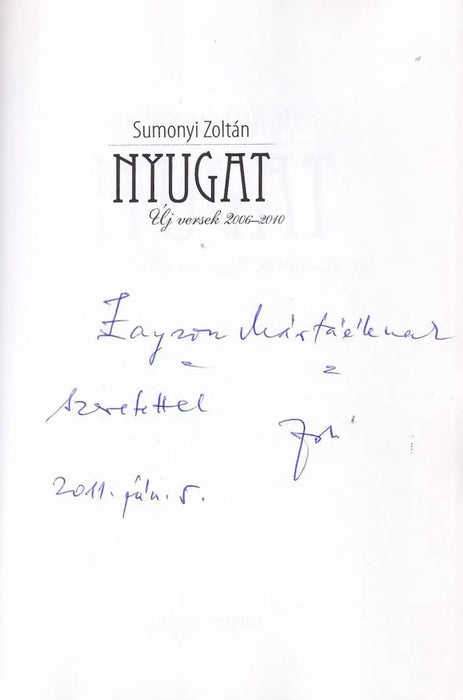 Nyugat - Oskola Antikvárium