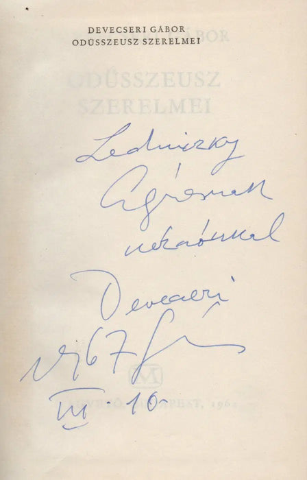 Odüsszeusz szerelmei - Oskola Antikvárium