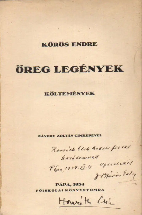 Öreg legények - Oskola Antikvárium