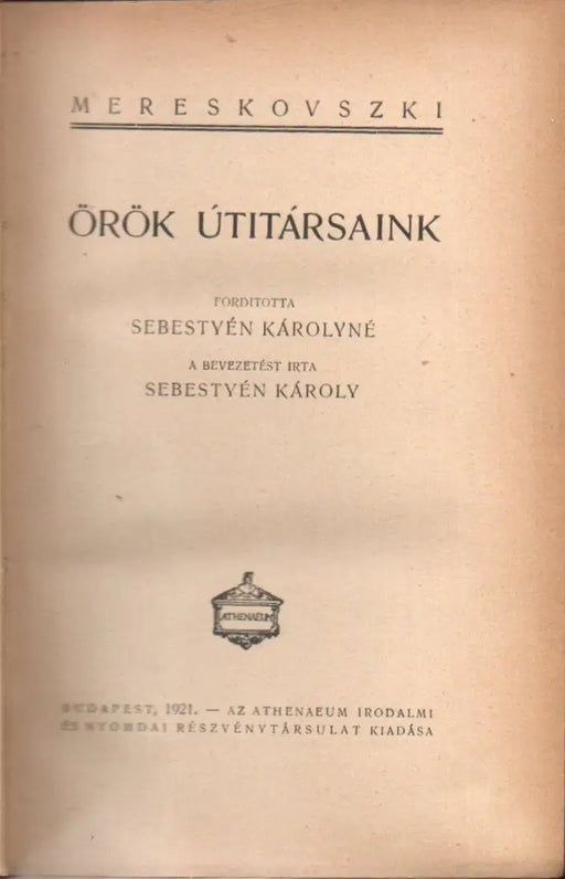 Örök útitársaink - Oskola Antikvárium