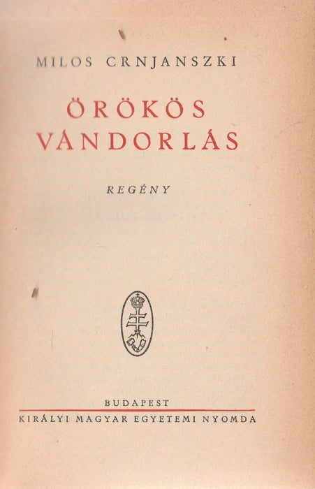 Örökös vándorlás - Oskola Antikvárium