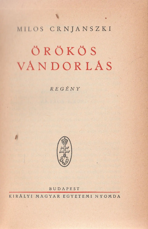 Örökös vándorlás - Oskola Antikvárium