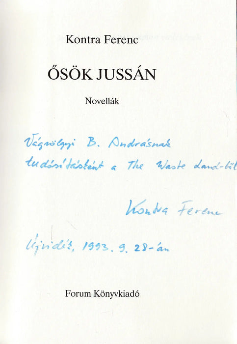Ősök jussán - Oskola Antikvárium
