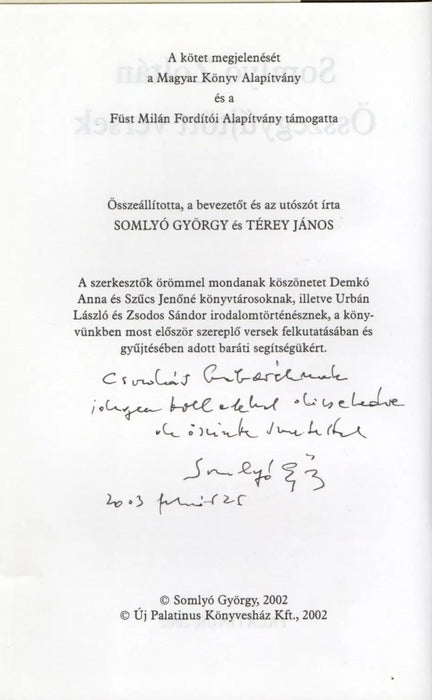 Összegyűjtött versek - Oskola Antikvárium