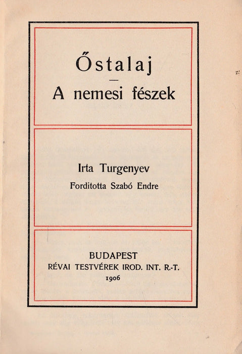 Őstalaj - Oskola Antikvárium
