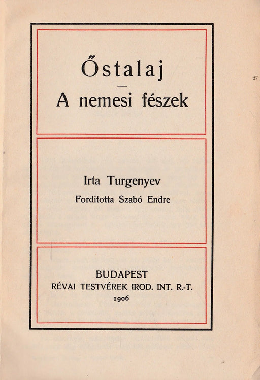 Őstalaj - Oskola Antikvárium