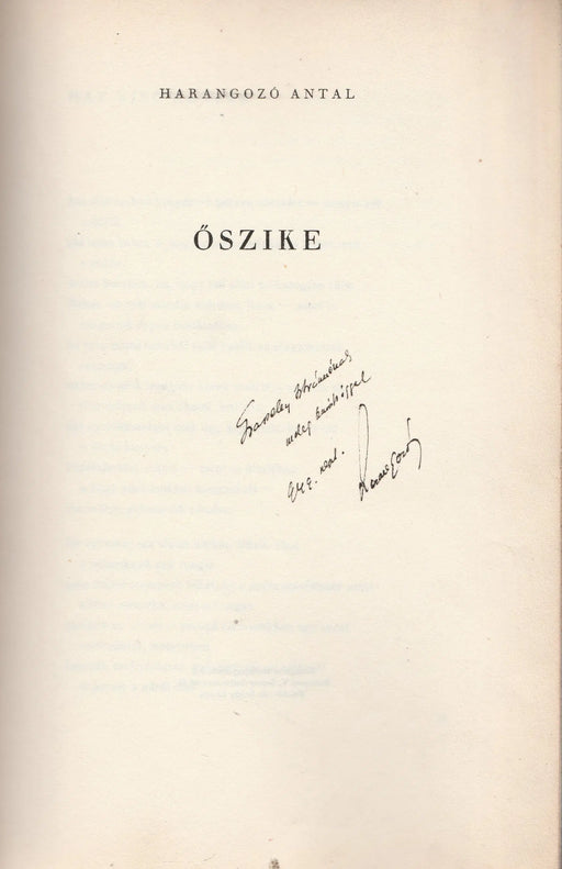 Őszike - Oskola Antikvárium