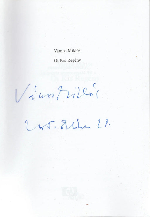 Öt Kis Regény - Oskola Antikvárium
