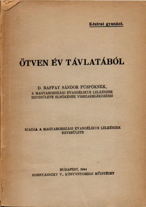 Ötven év távlatából - Oskola Antikvárium