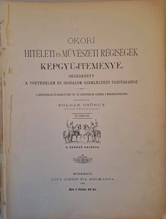 Ókori hitéleti és művészeti régiségek képgyűjteménye - Oskola Antikvárium