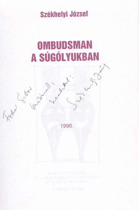 Ombudsman a súgólyukban - Oskola Antikvárium