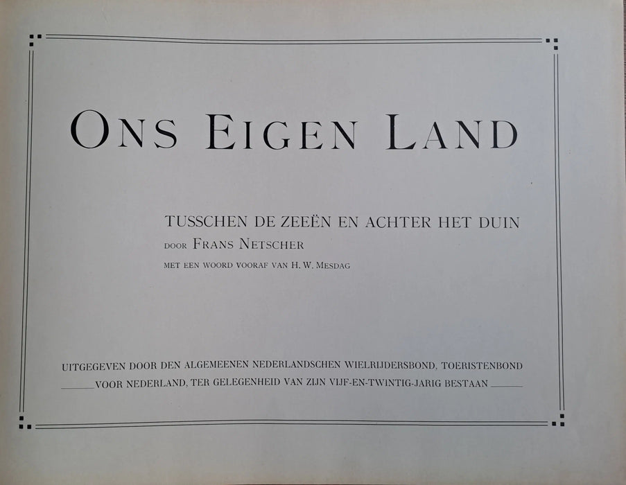 Ond eigen land 1883 - 1908 - Oskola Antikvárium