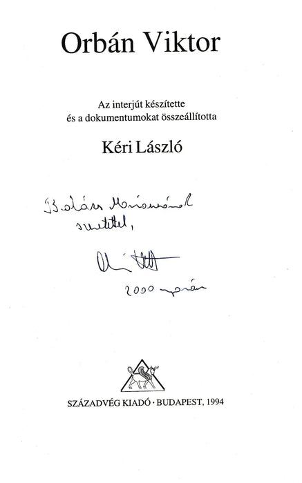 Orbán Viktor - Oskola Antikvárium