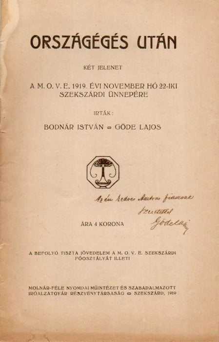 Országégés után - Oskola Antikvárium