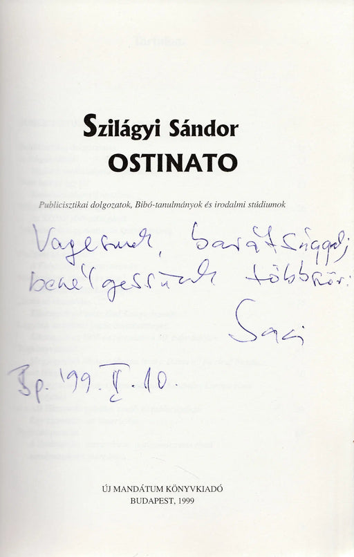 Ostinato - Oskola Antikvárium