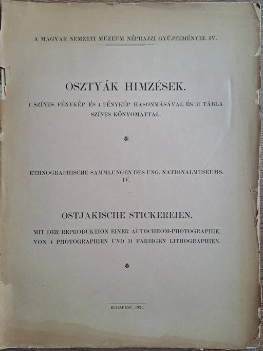 Osztyák hímzések - Oskola Antikvárium