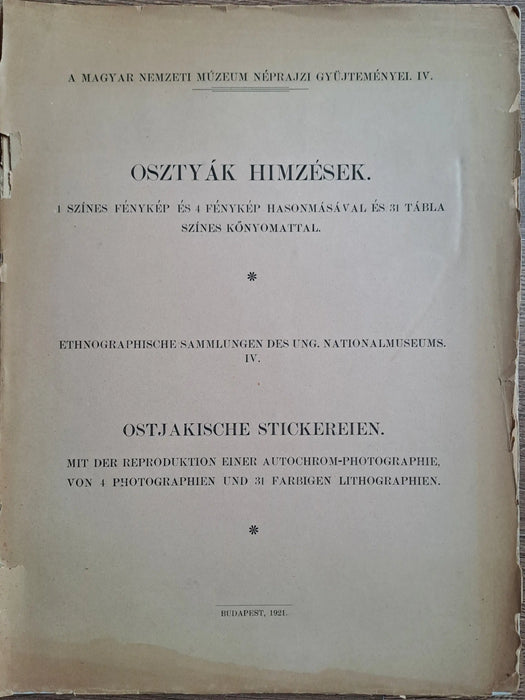 Osztyák hímzések - Oskola Antikvárium