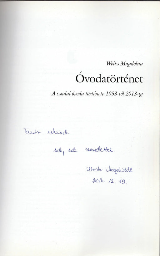 Óvodatörténet - Oskola Antikvárium
