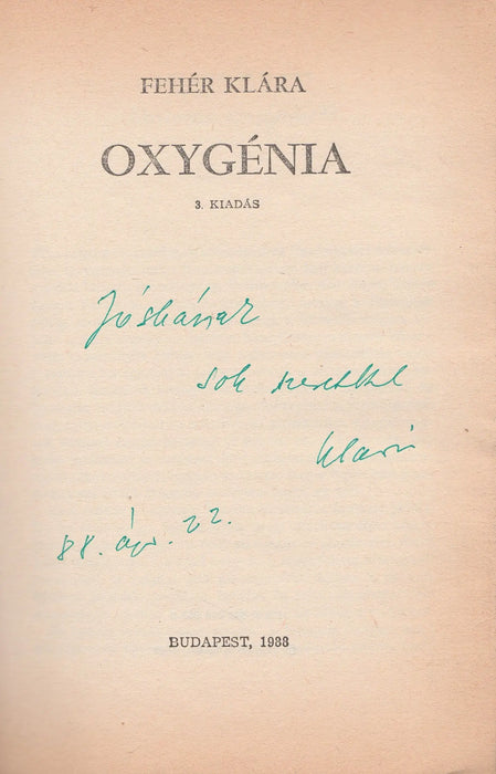 Oxygénia - Oskola Antikvárium