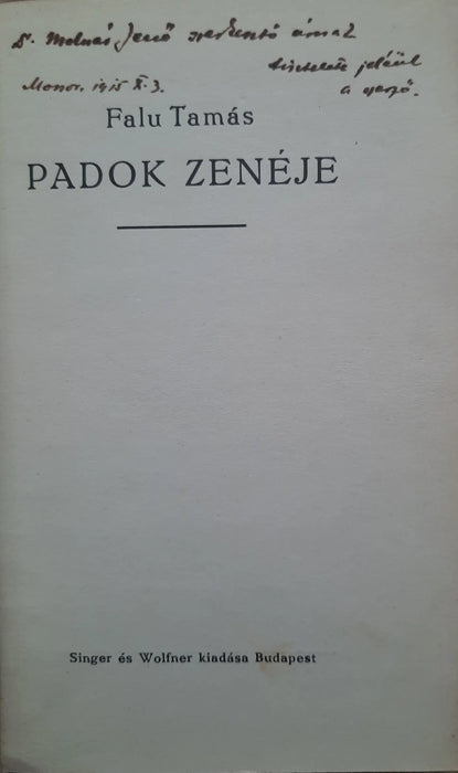 Padok zenéje - Oskola Antikvárium