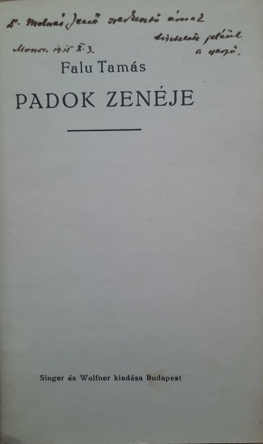 Padok zenéje - Oskola Antikvárium
