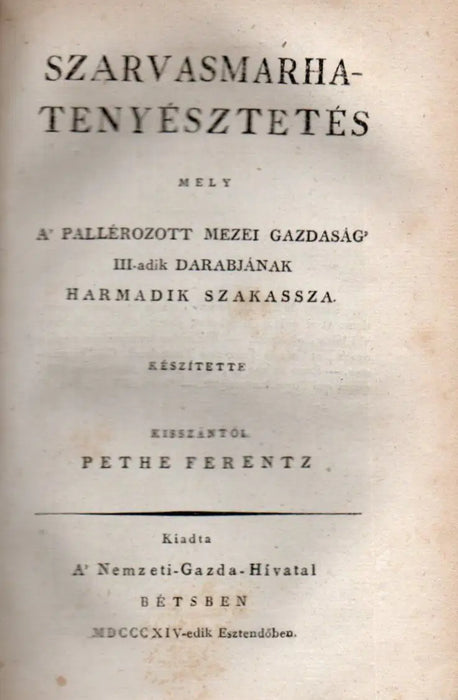 Pallérozott mezei gazdaság III. darab - Oskola Antikvárium