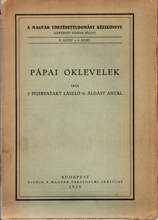 Pápai oklevelek - Oskola Antikvárium