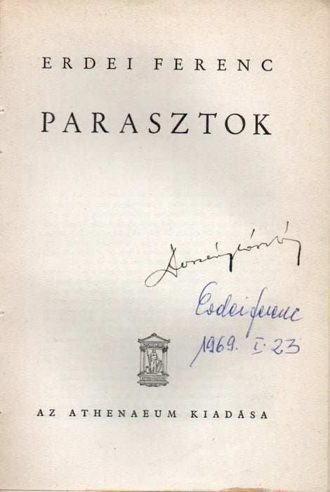 Parasztok - Oskola Antikvárium