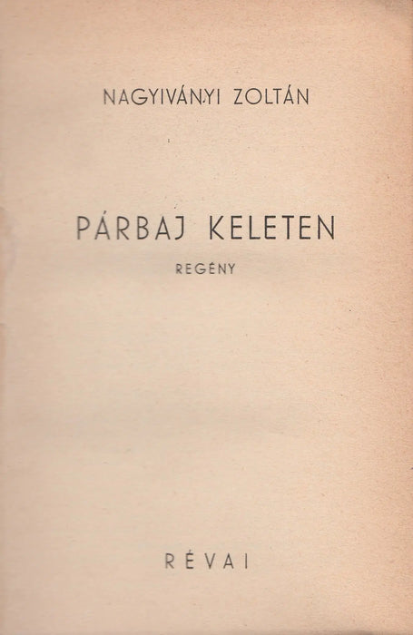 Párbaj keleten - Oskola Antikvárium