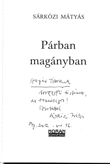 Párban magányban - Oskola Antikvárium