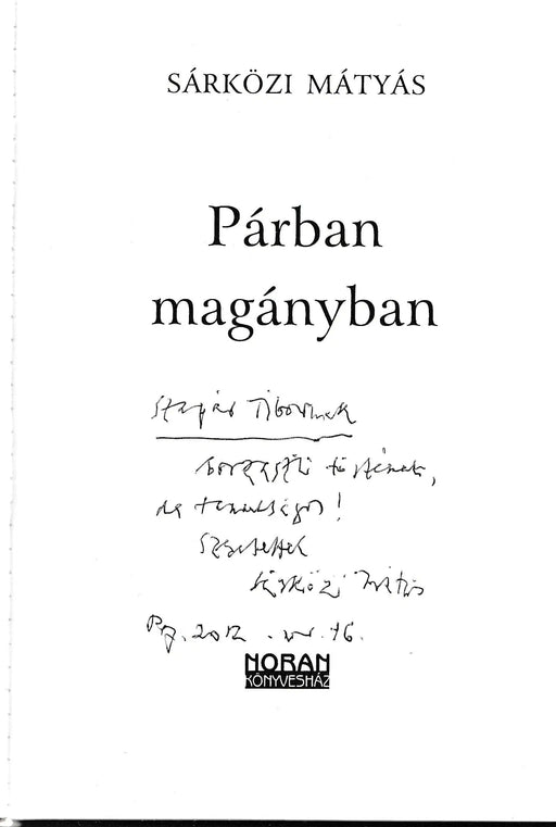 Párban magányban - Oskola Antikvárium