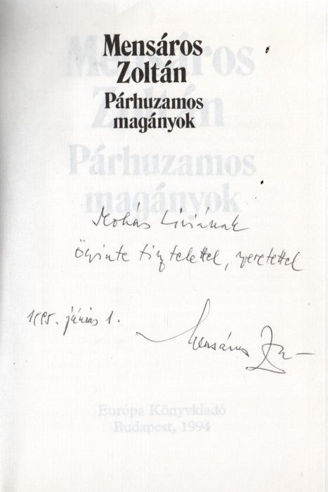 Párhuzamos magányok - Oskola Antikvárium
