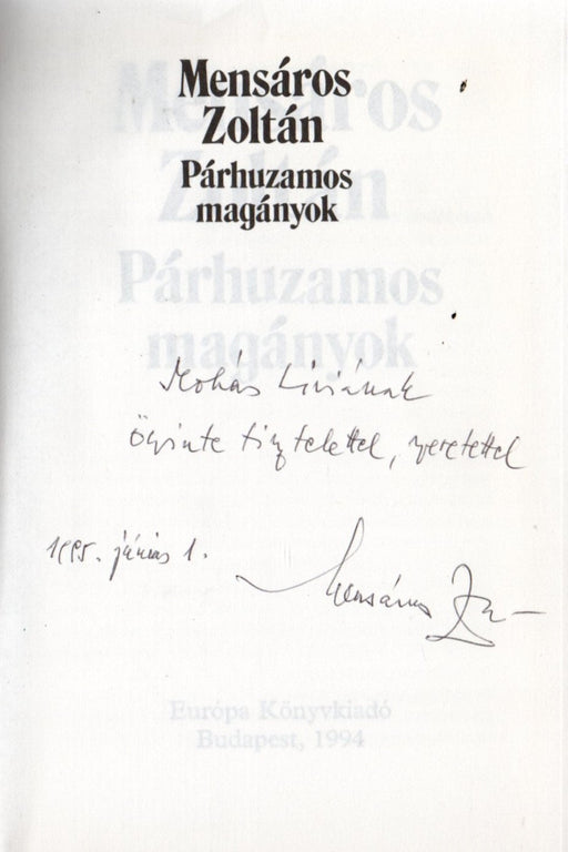 Párhuzamos magányok - Oskola Antikvárium