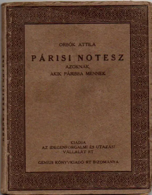 Párisi notesz - Oskola Antikvárium