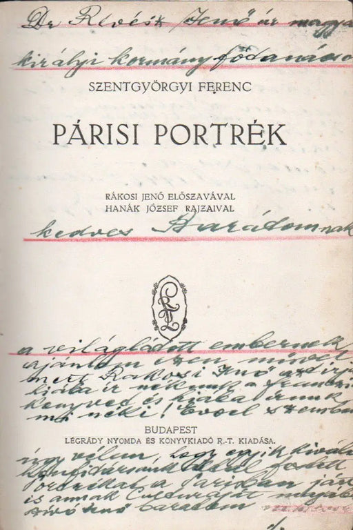 Párisi portrék - Oskola Antikvárium