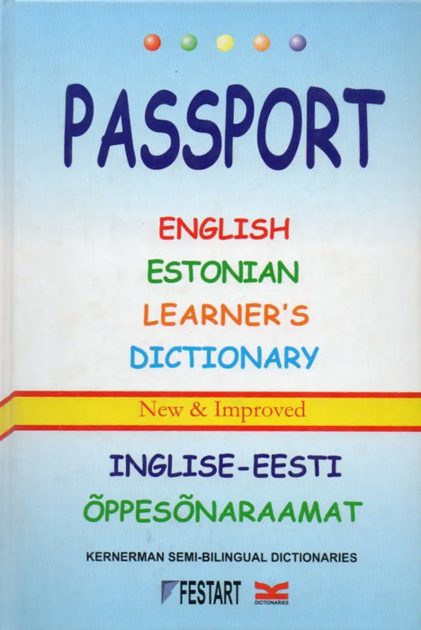 Passport English - Estonian Learner's Dictionary - Inglise - eesti oppesonaraamat Passport - Oskola Antikvárium
