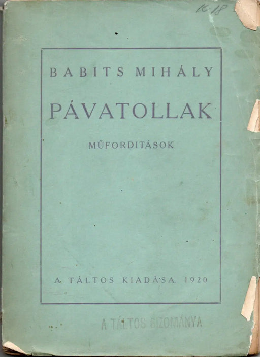 Pávatollak - Oskola Antikvárium