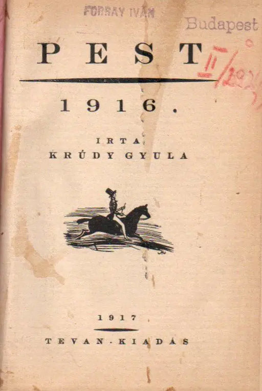 Pest 1916 - Oskola Antikvárium