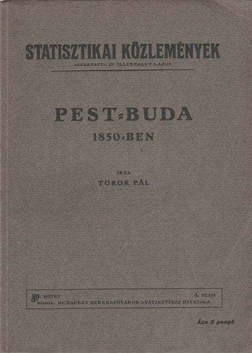 Pest - Buda 1850 - ben - Oskola Antikvárium