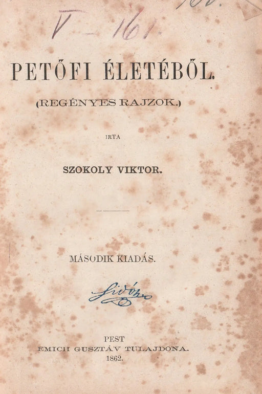 Petőfi életéből - Oskola Antikvárium
