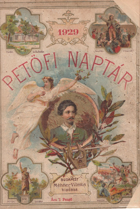 Petőfi - naptár az 1929 - ik évre - Oskola Antikvárium
