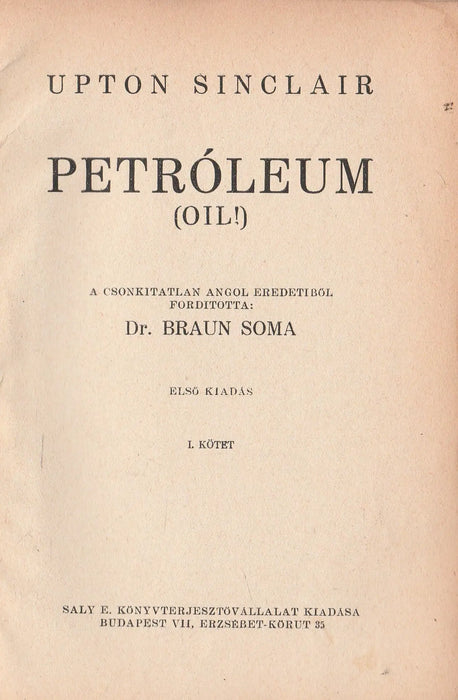 Petróleum I - II. - Oskola Antikvárium