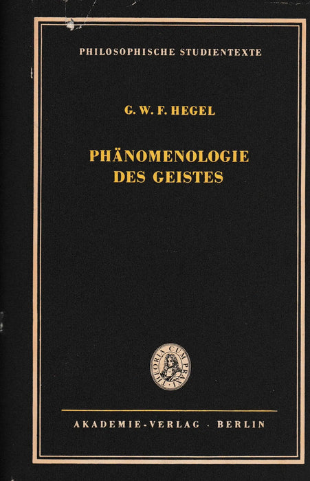 Phänomenologie des Geistes - Oskola Antikvárium