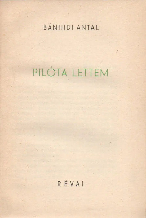 Pilóta lettem - Oskola Antikvárium