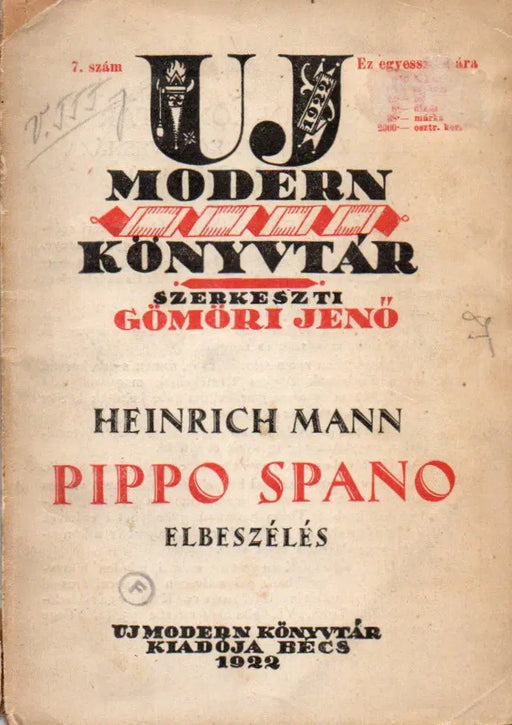Pippo Spano - Oskola Antikvárium