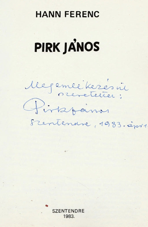 Pirk János - Oskola Antikvárium
