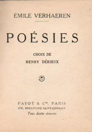 Poésies - Oskola Antikvárium