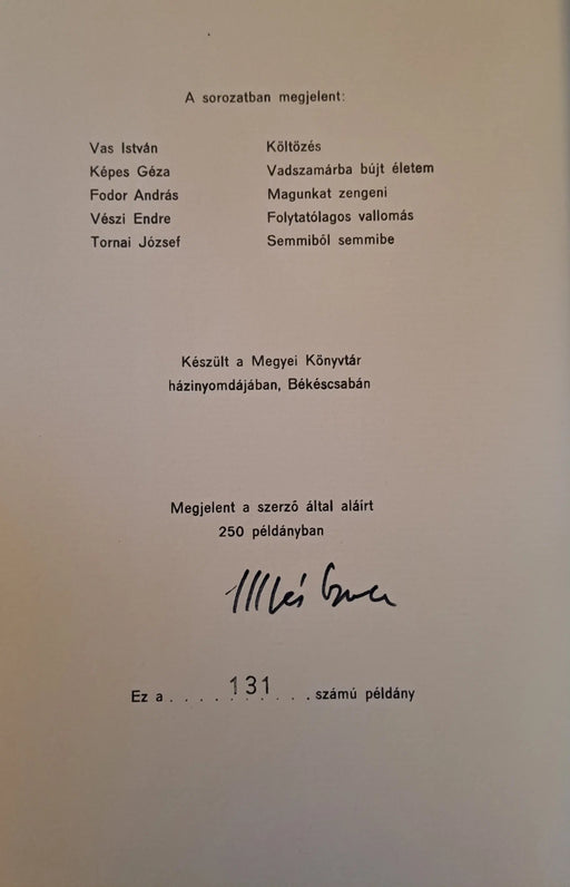 Poesis Hungarica - Oskola Antikvárium